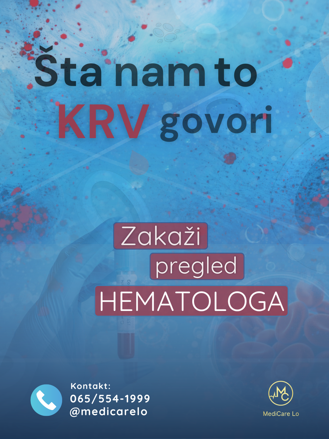 MediCare Lo objava o hematološkom pregledu